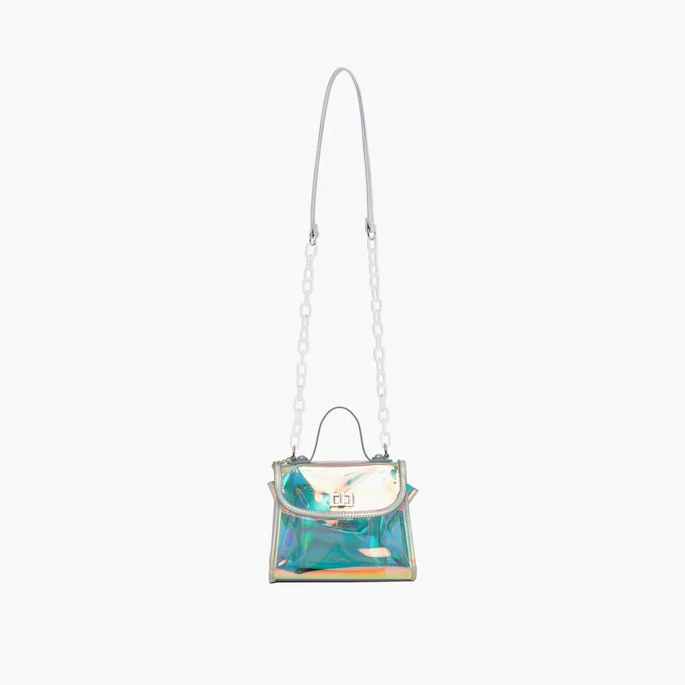 NEW LIKE DREAMS women's mini racer crossbody bag in hologram